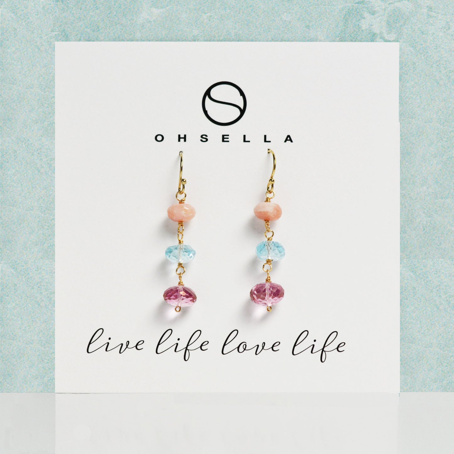 Mixed Gemstone Gold Fill Earrings