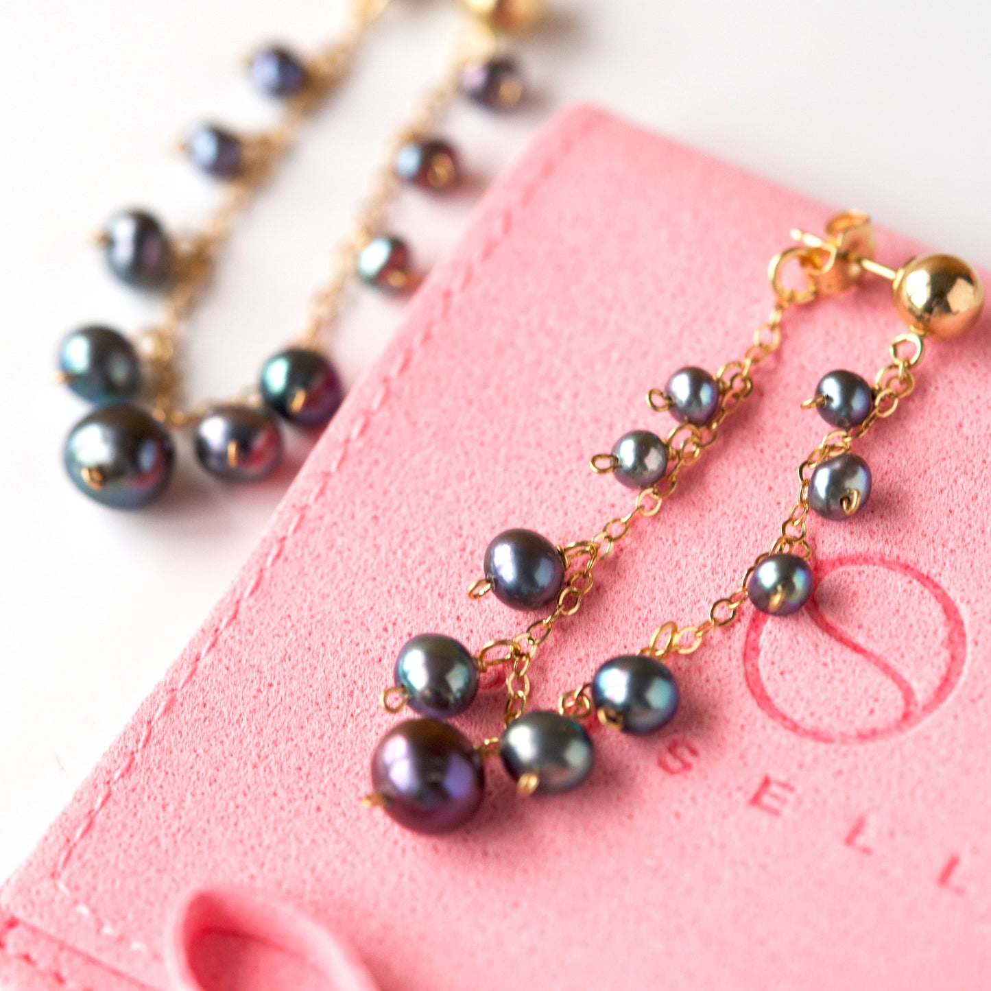 Freshwater Pearl Earrings with 18k gold fill ball post