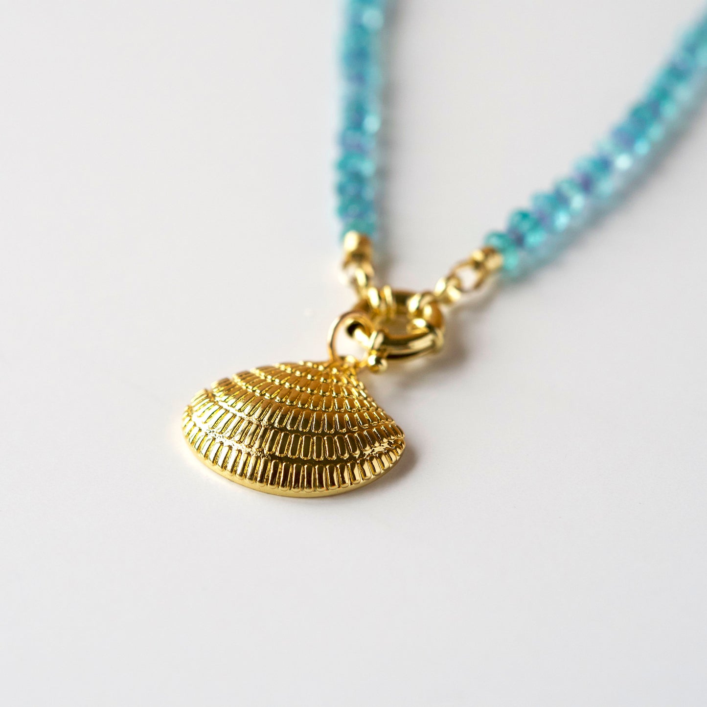 Limited Edition: Ocean Breeze Gemstone Necklace – Apatite & Tanzanite with 18K Gold Fill