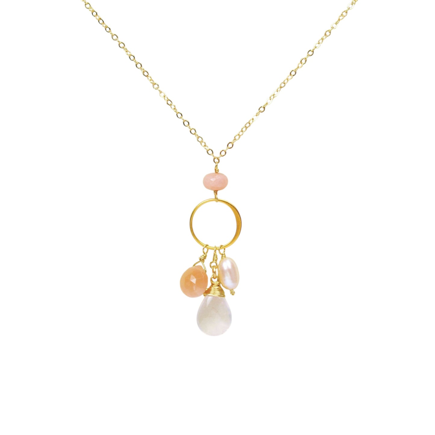 3 Gemstone Necklace