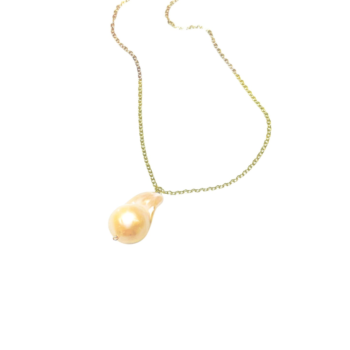 Long Baroque Pearl Necklace