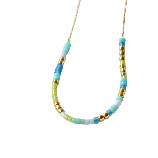 Gold Fill / Sterling Silver Dainty Beaded Necklace