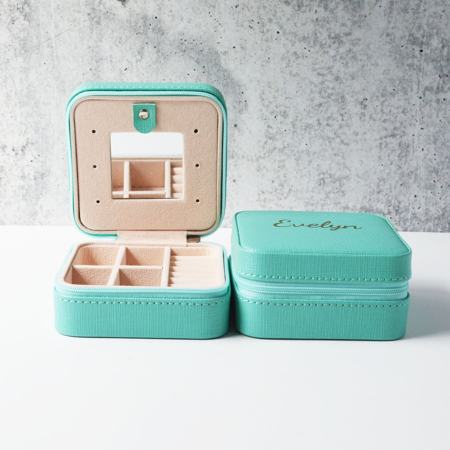 Personalized Travel Jewelry Box Bridesmaid Gift