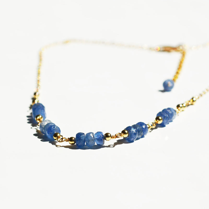 Sapphire Gold Fill Necklace