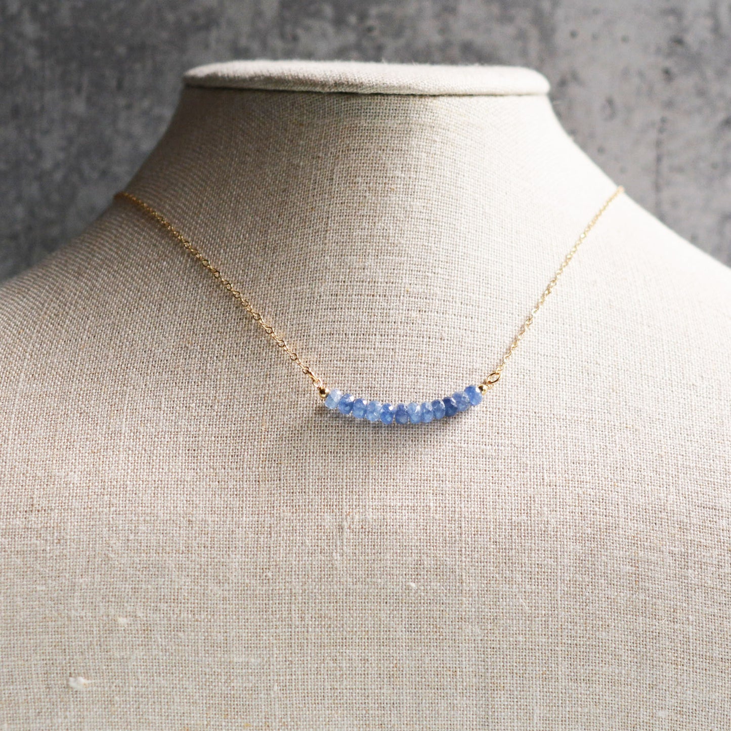 Sapphire Bar Necklace