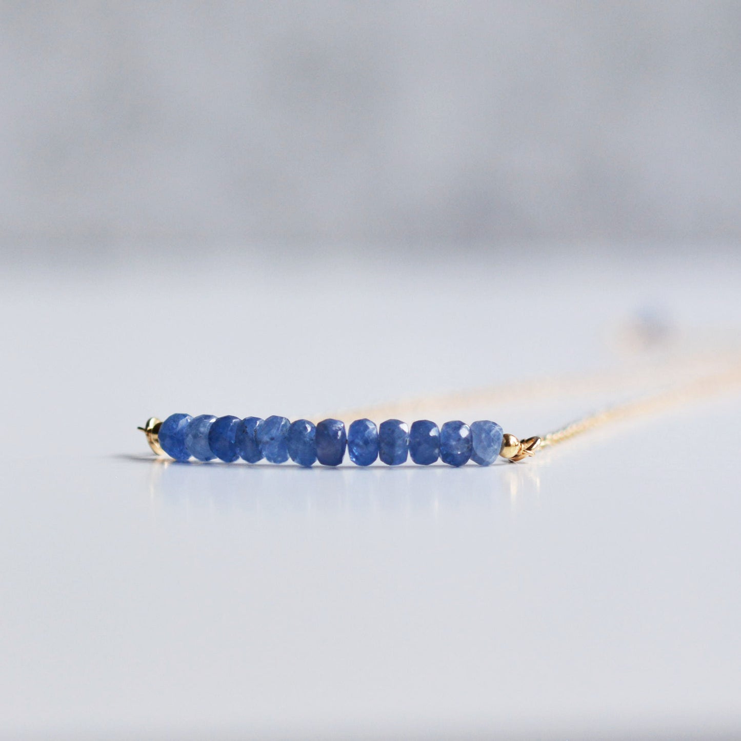 Sapphire Bar Necklace