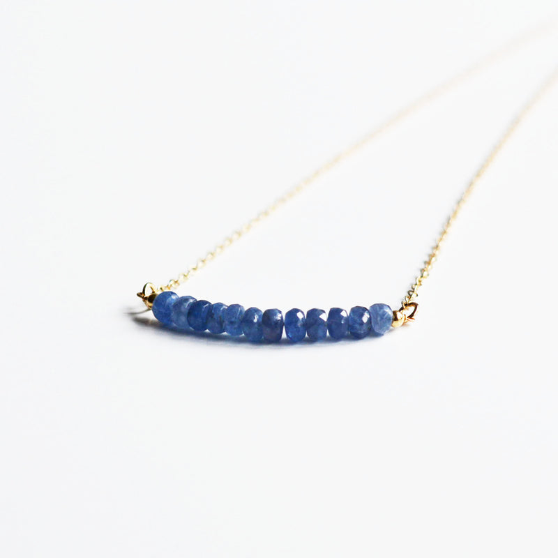 Sapphire Bar Necklace