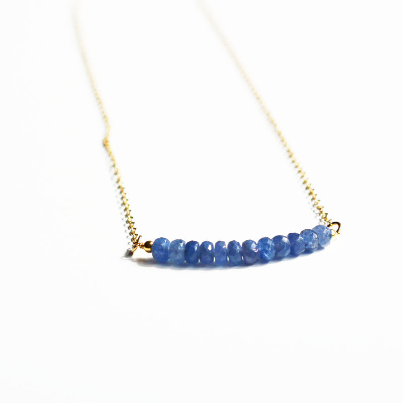 Sapphire Bar Necklace