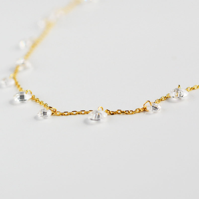 Mini CZ Gem Choker Necklace