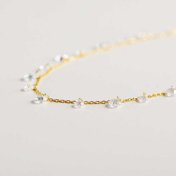 Mini CZ Gem Choker Necklace