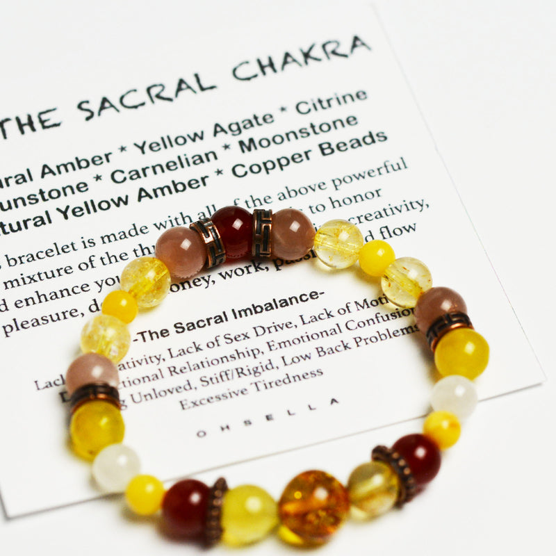 The Sacral Chakra Bracelet - Emotional Intimacy & Relationship