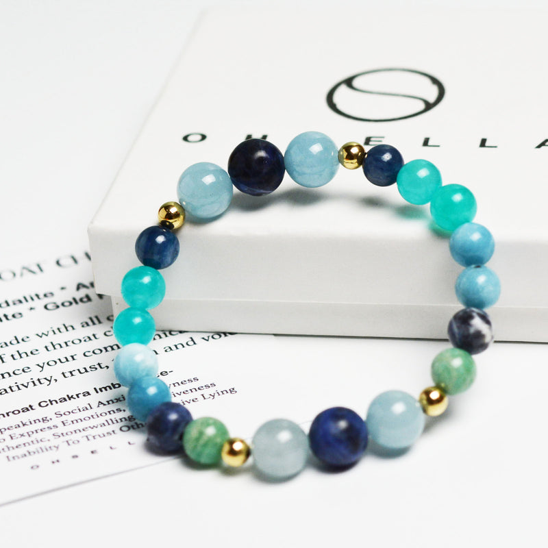 The Throat Chakra Bracelet- Clear Communication & Authentic Expression