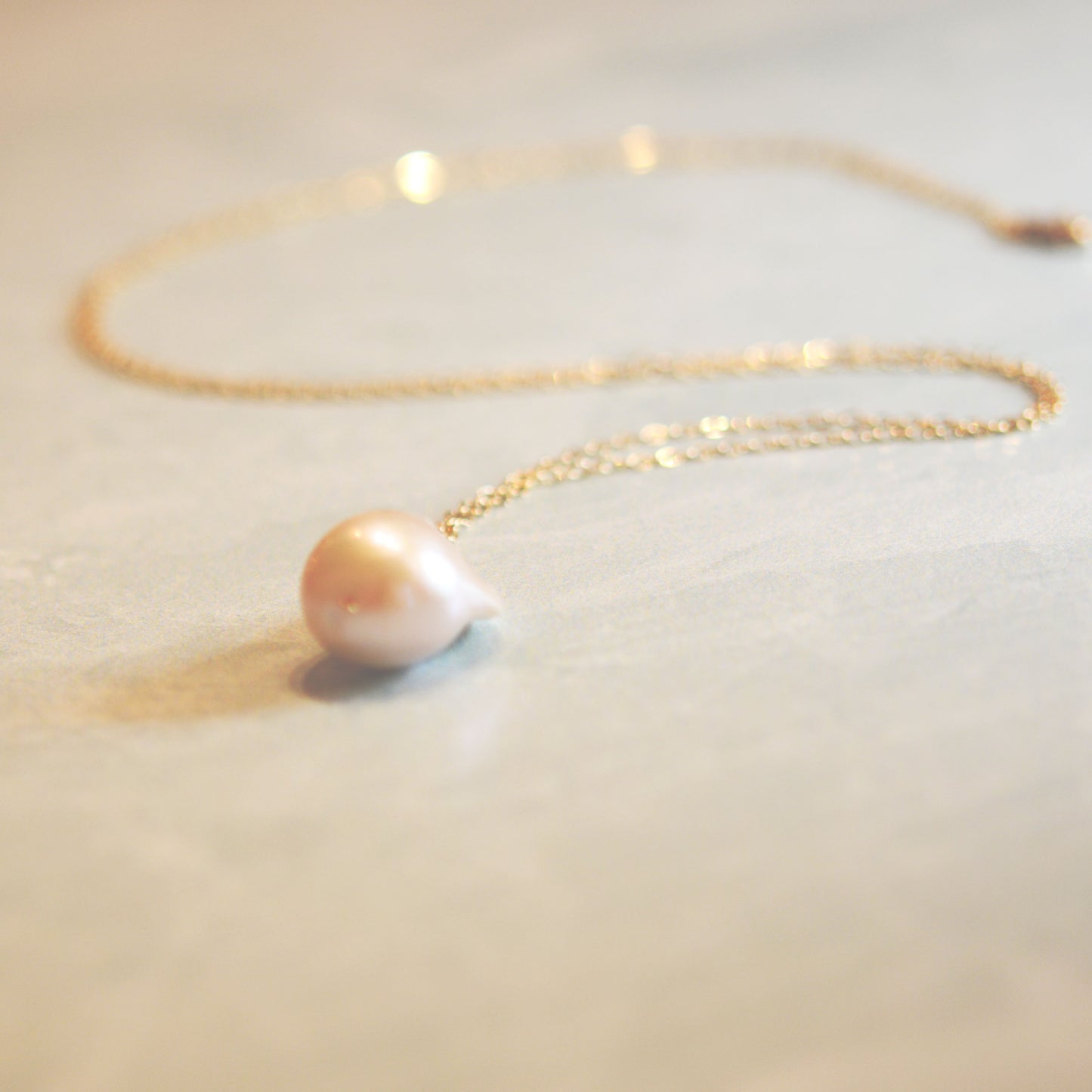 Long Baroque Pearl Necklace