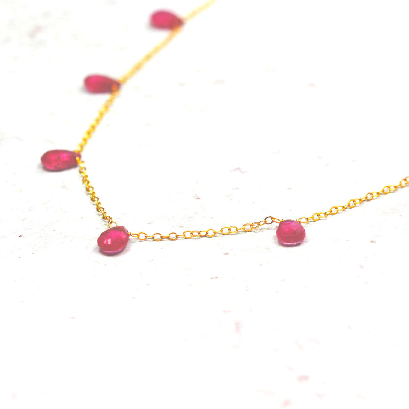 Pink Sapphire Necklace