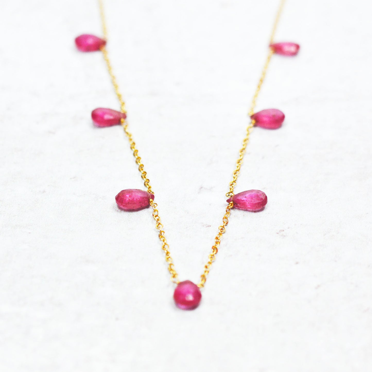 Pink Sapphire Necklace