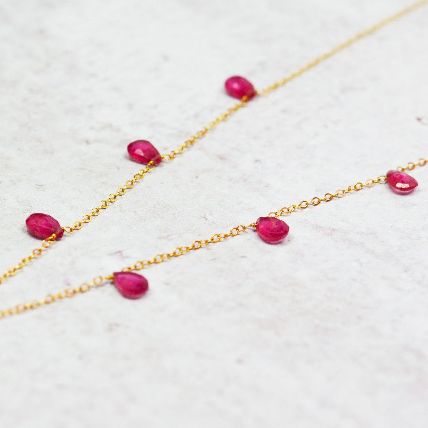 Pink Sapphire Necklace