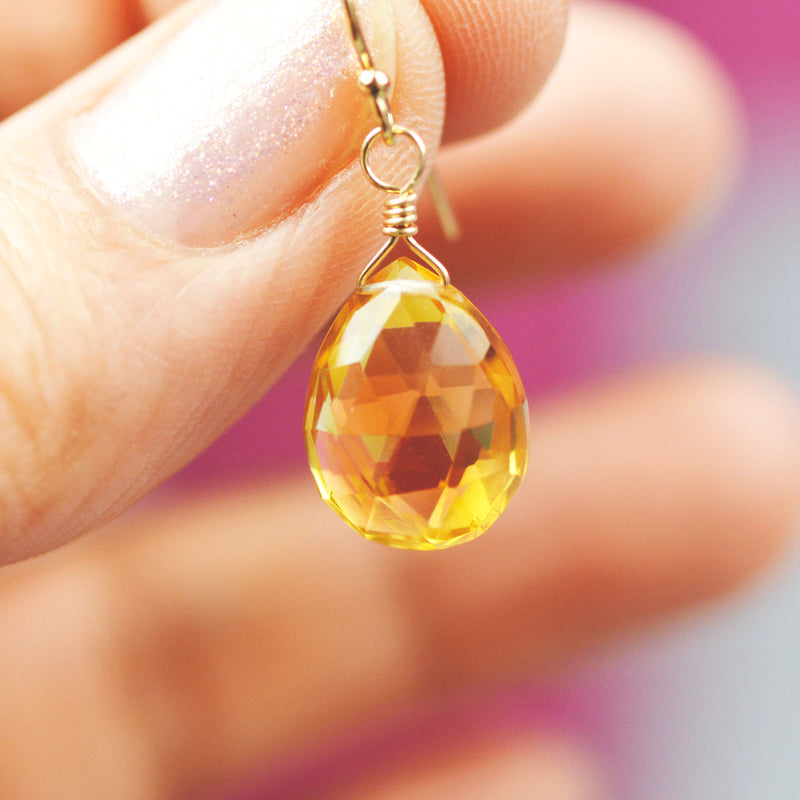 Citrine Drop Earring