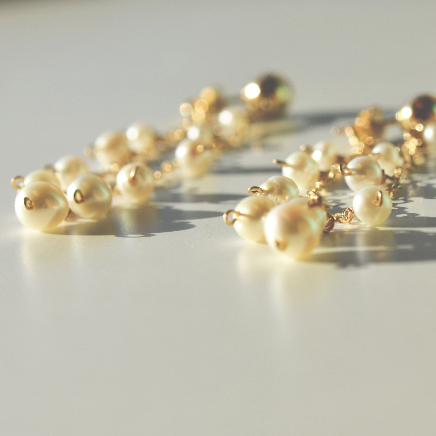 Freshwater Pearl Earrings with 18k gold fill ball post