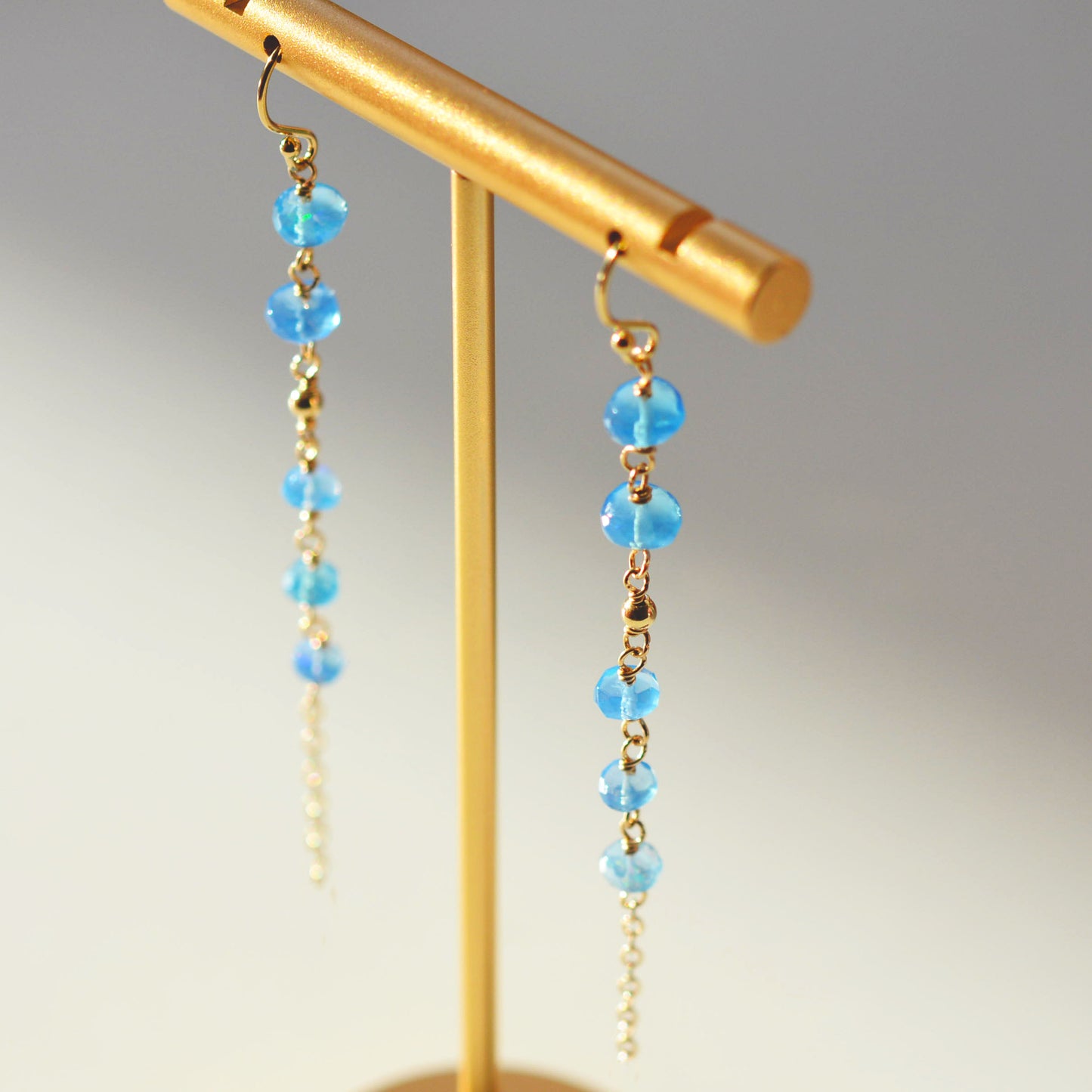 Blue Opal Earrings