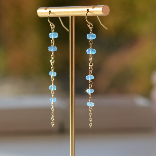 Blue Opal Earrings