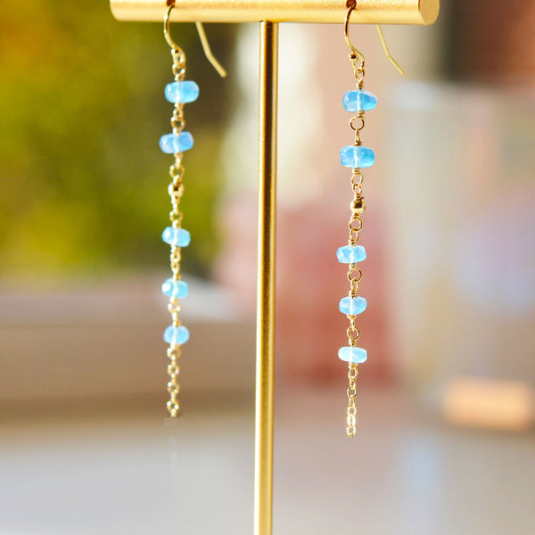 Blue Opal Earrings