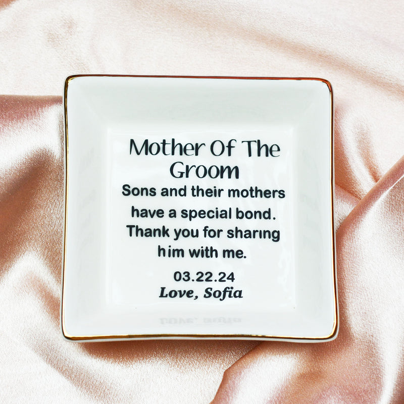 Mother of The Groom Ring Dish Personalized