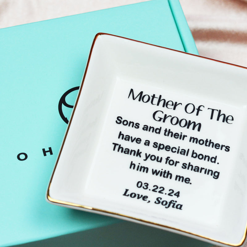 Mother of The Groom Ring Dish Personalized