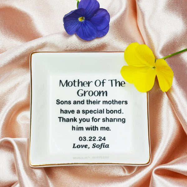 Mother of The Groom Ring Dish Personalized