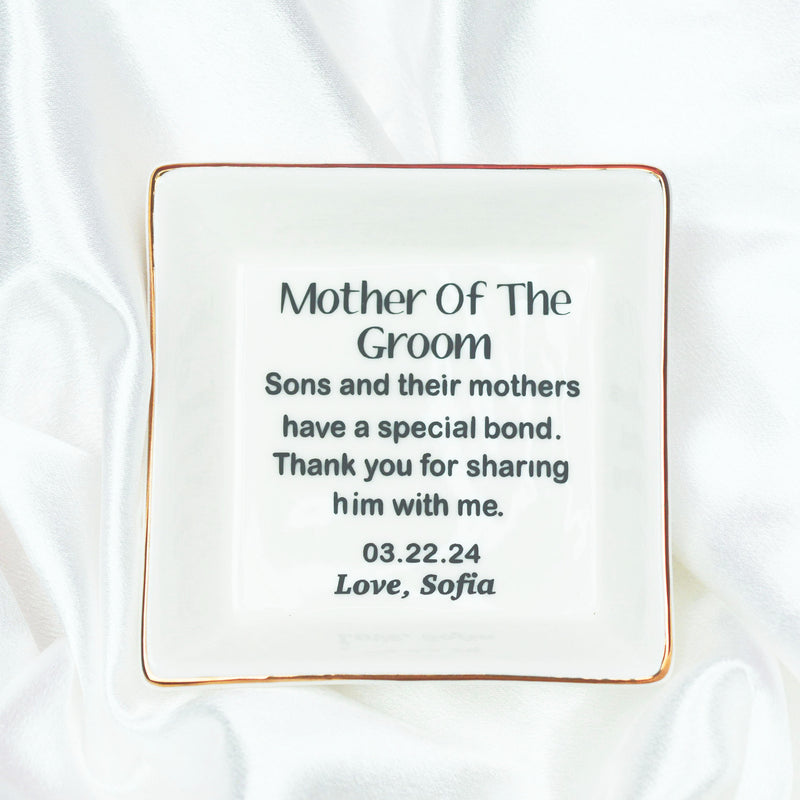 Mother of The Groom Ring Dish Personalized