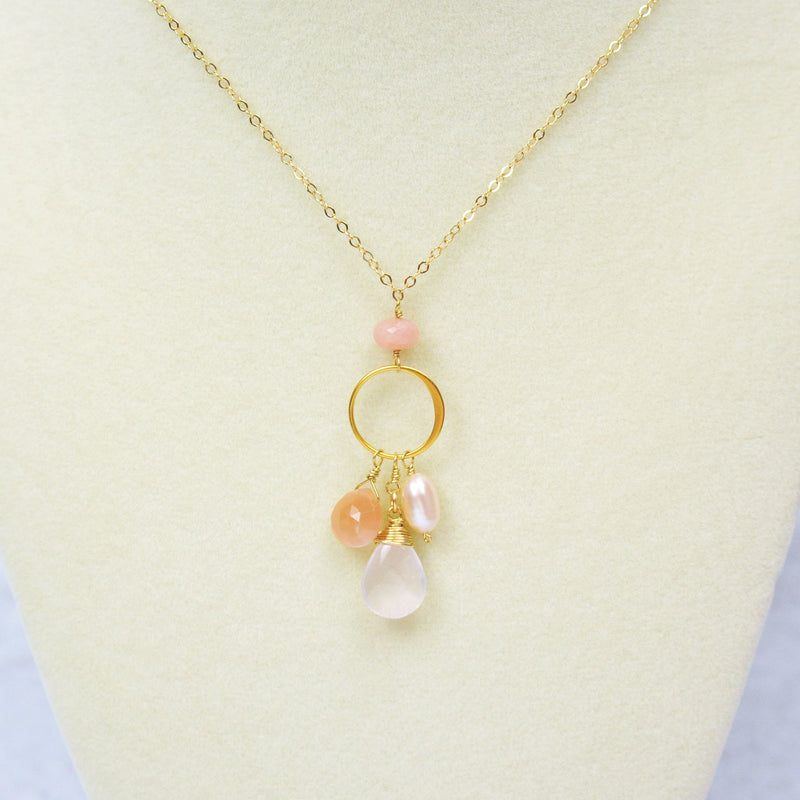 3 Gemstone Necklace