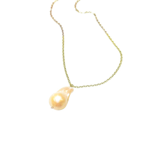 Long Baroque Pearl Necklace