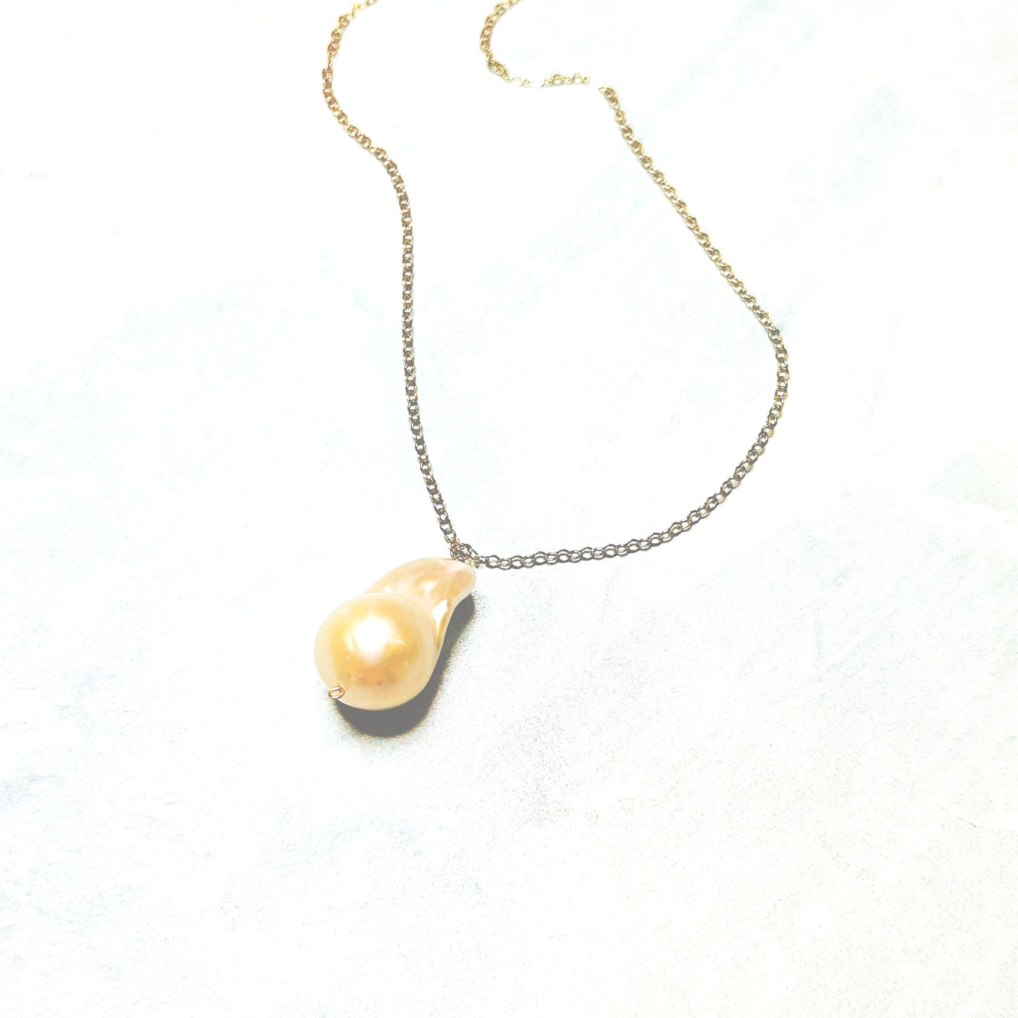 Long Baroque Pearl Necklace