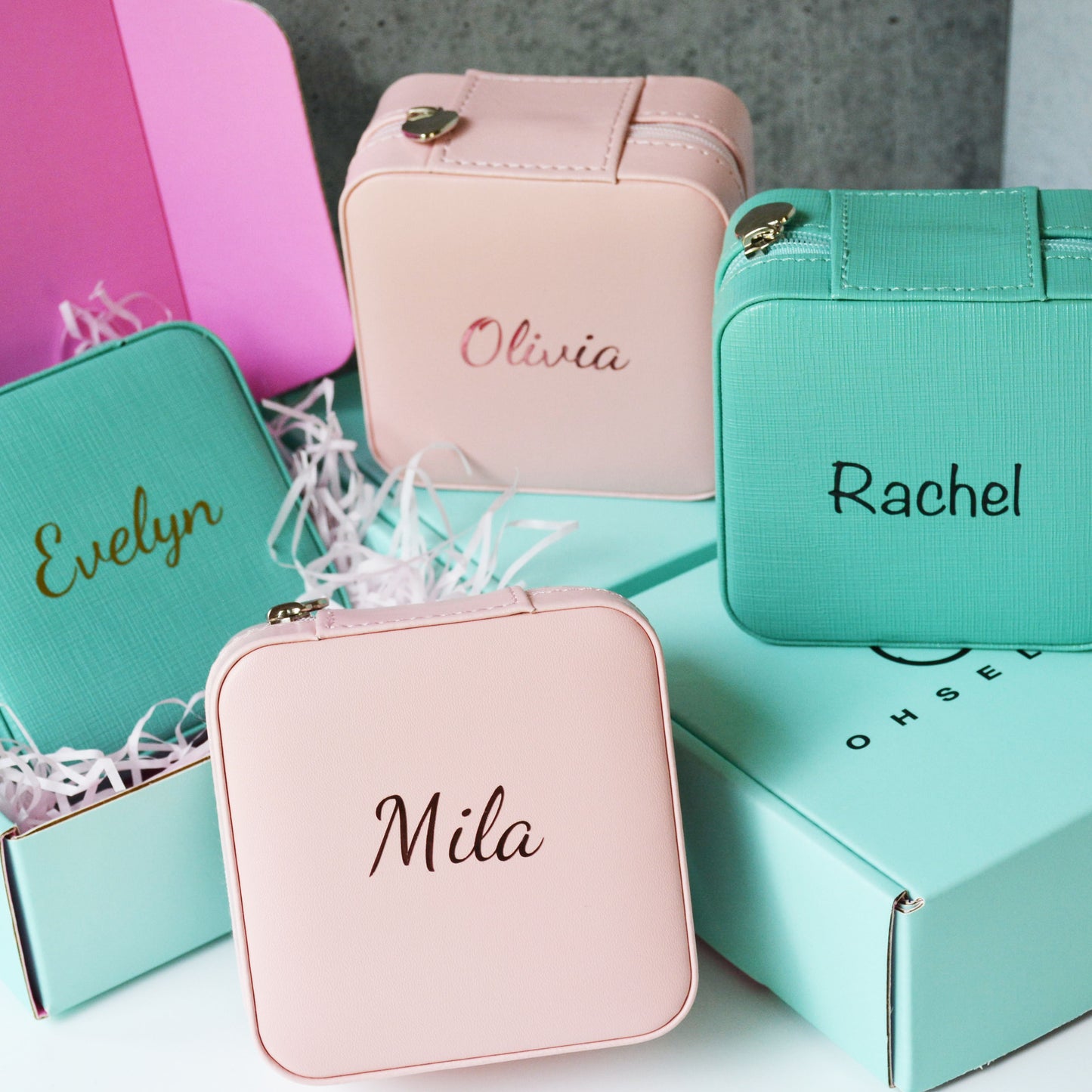 Personalized Travel Jewelry Box Bridesmaid Gift