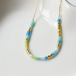 Gold Fill / Sterling Silver Dainty Beaded Necklace