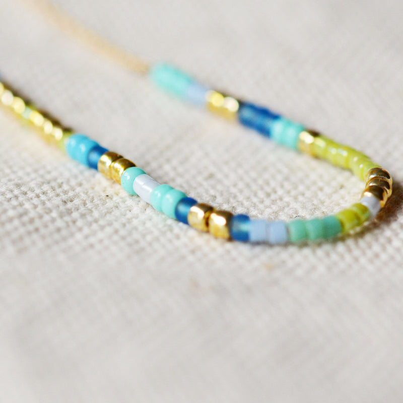 Gold Fill / Sterling Silver Dainty Beaded Necklace