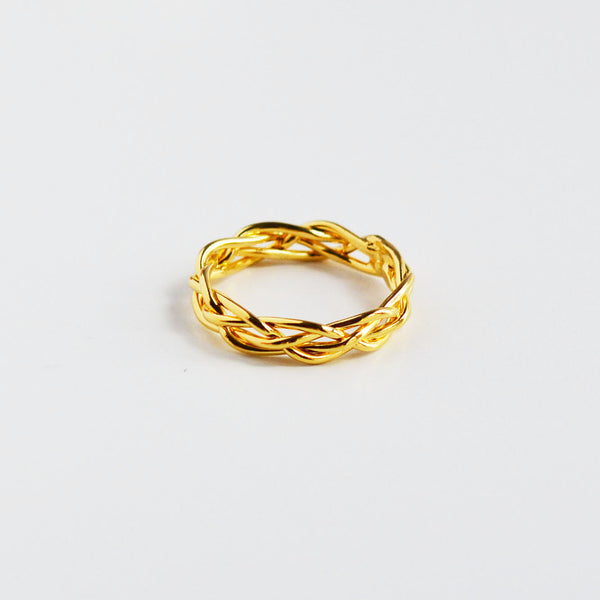 18K Gold Over Sterling Silver Ring