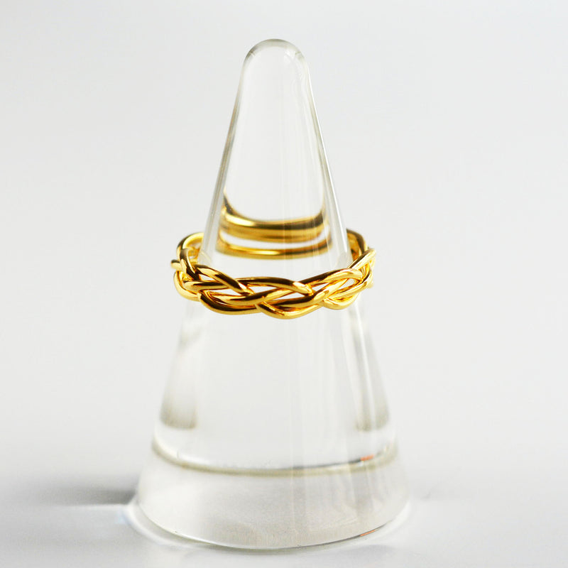 18K Gold Over Sterling Silver Ring