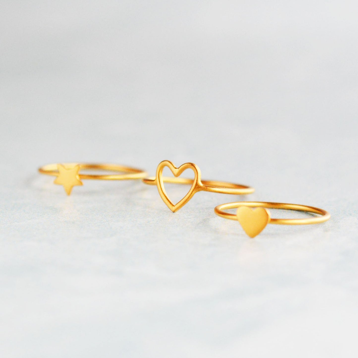 24K Gold Fill Heart Ring