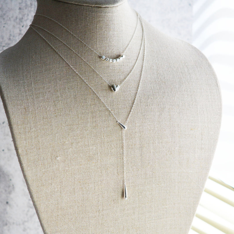 Radiant Sterling Silver Adjustable Y/ Lariat Necklace