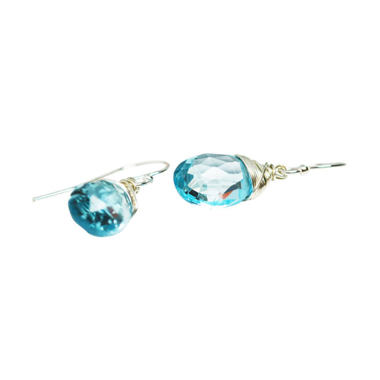 Sky Blue Topaz Earrings