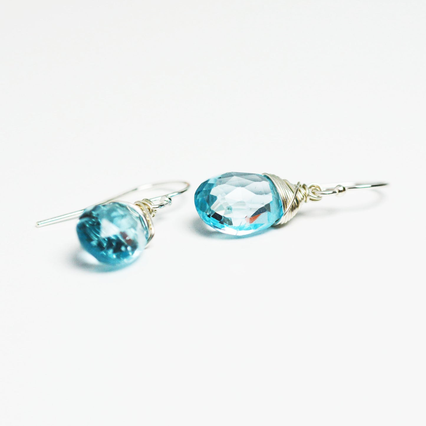 Sky Blue Topaz Earrings