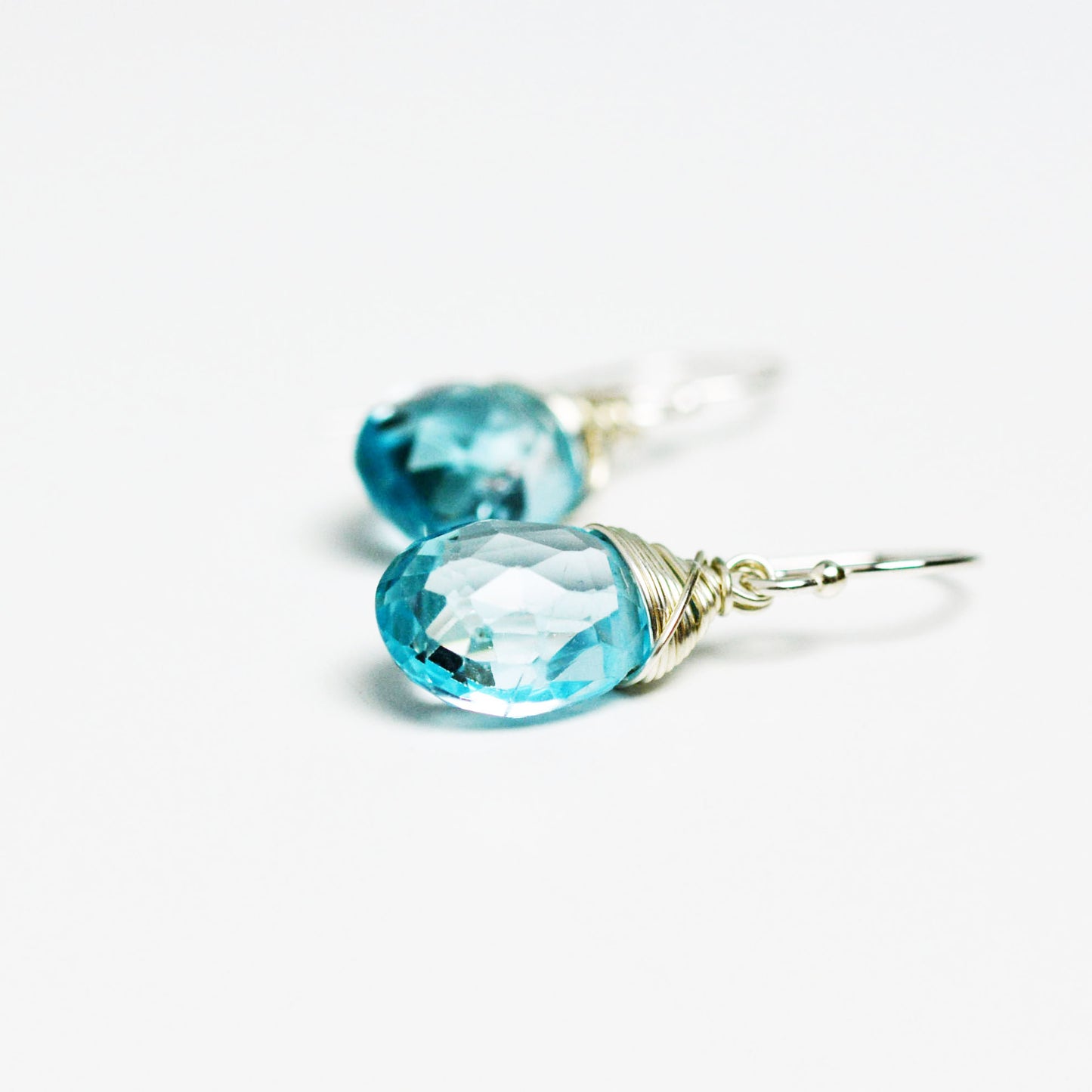 Sky Blue Topaz Earrings