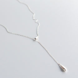 Radiant Sterling Silver Adjustable Y/ Lariat Necklace