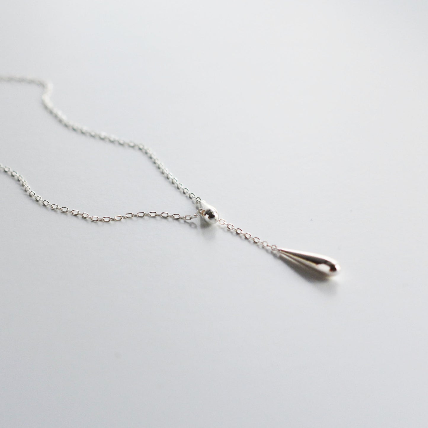 Radiant Sterling Silver Adjustable Y/ Lariat Necklace