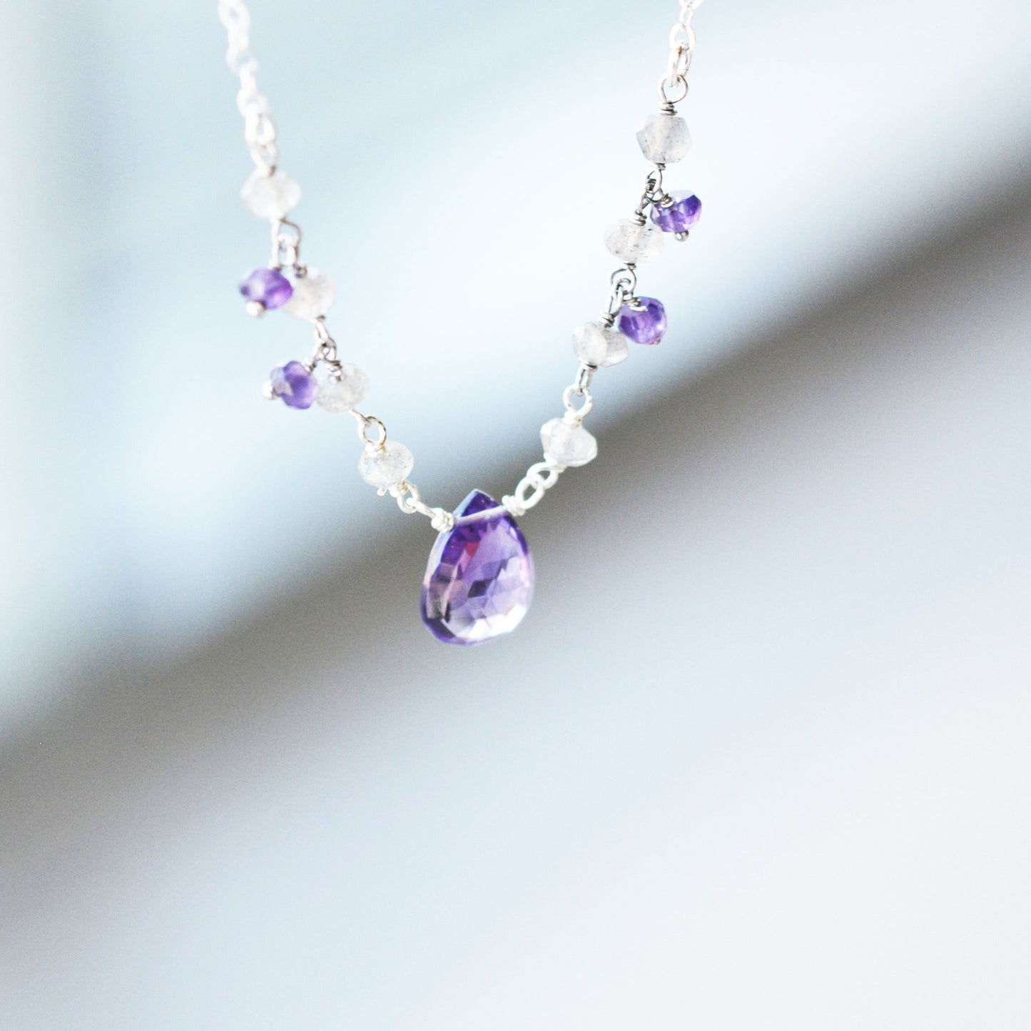 Amethyst & Labradorite Necklace