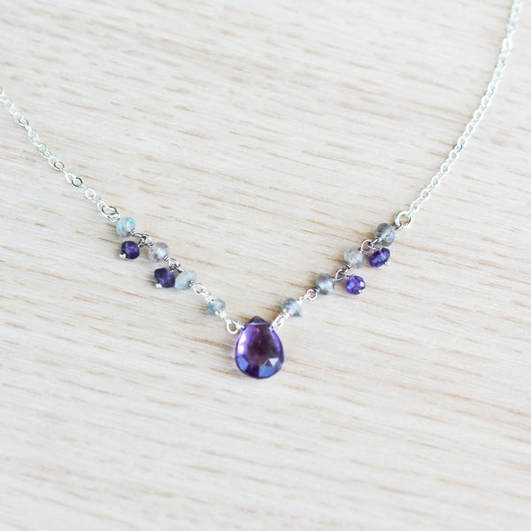 Amethyst & Labradorite Necklace