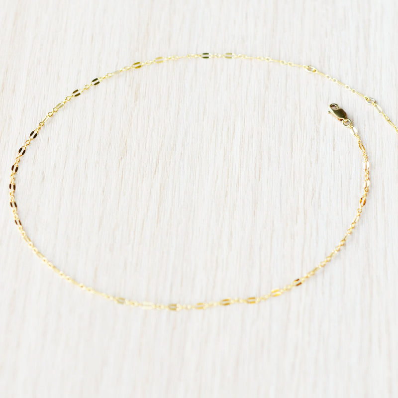 Lace Gold Fill Necklace