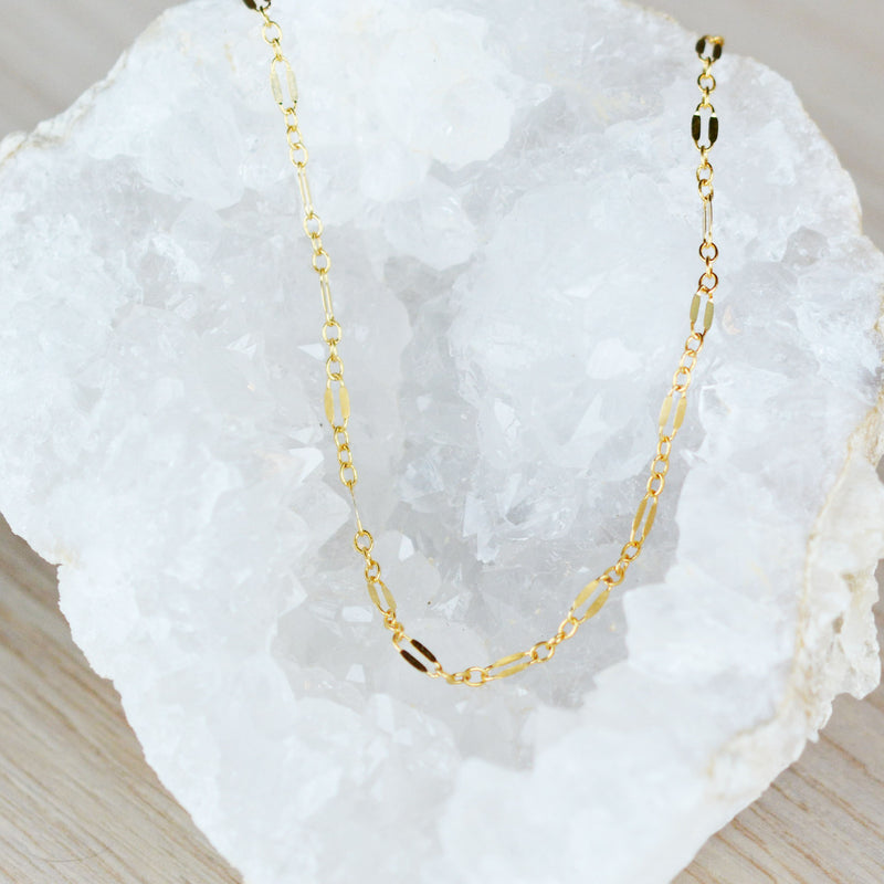 Lace Gold Fill Necklace