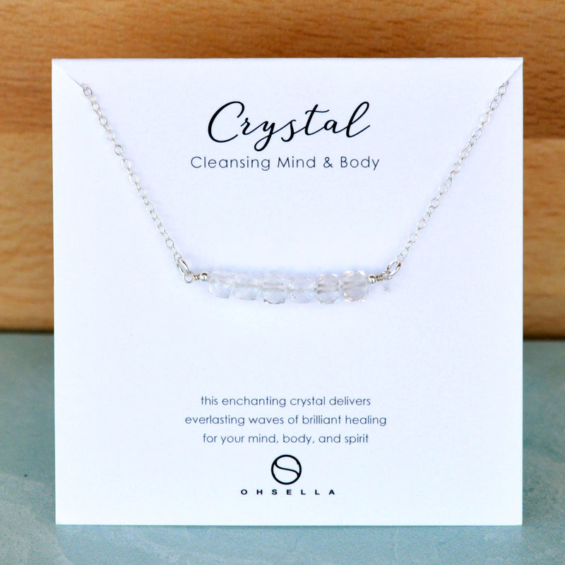 Crystal Bar Necklace