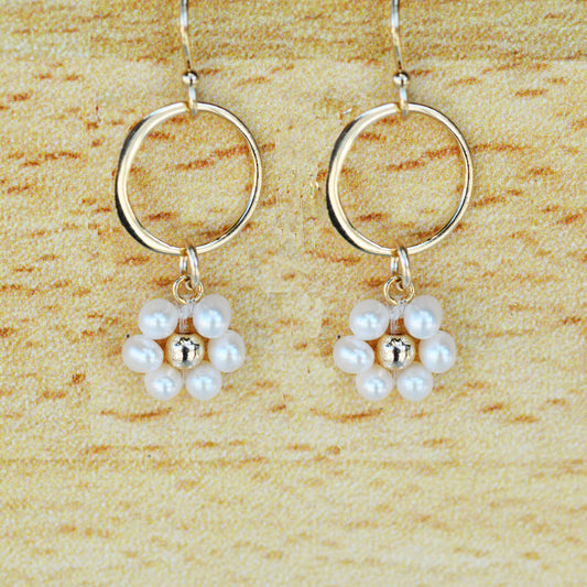 Pearl Flower Earring